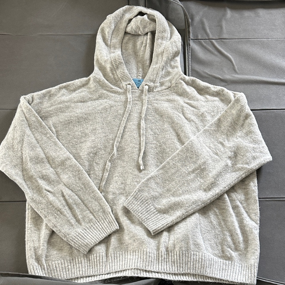 Gray Hooded Women’s  Sweater